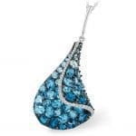 393846 - N7755 - Wave Splash Blue Topaz Necklace